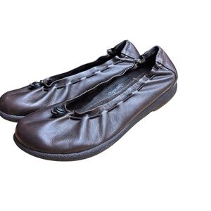 Dansko Gracie Brown Leather Ballet Flats – Women’s Sz 9 (EU 39)